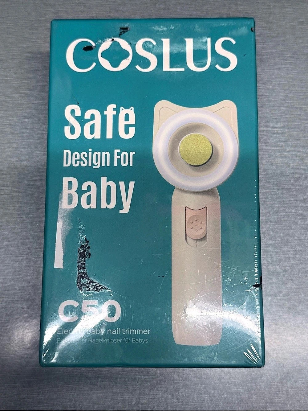 COSLUS Baby Nail Trimmer Electric Beige NWT